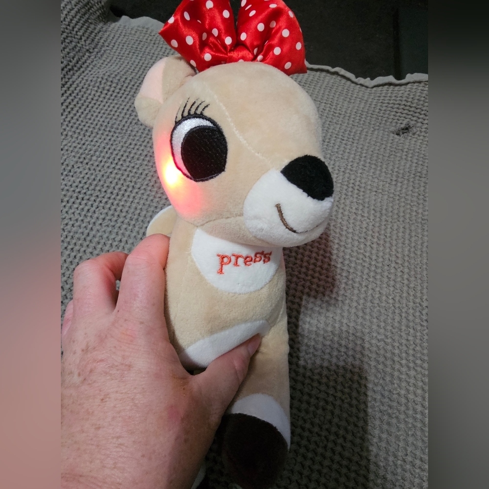 Rudolph The Red Nosed Reindeer Clarice 11" Plush 2020 Working